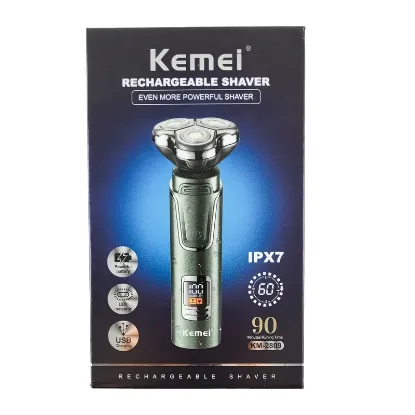 تصویر  ماشین اصلاح موی صورت سه تیغ کیمی مدل KM-2809 kemei