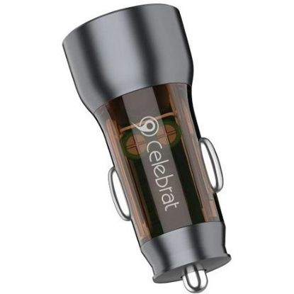 تصویر  شارژر فندکی مخصوص آیفون برند سلبریت مدل CELEBRAT CC09 فست شارژ 43 watt اورجینال