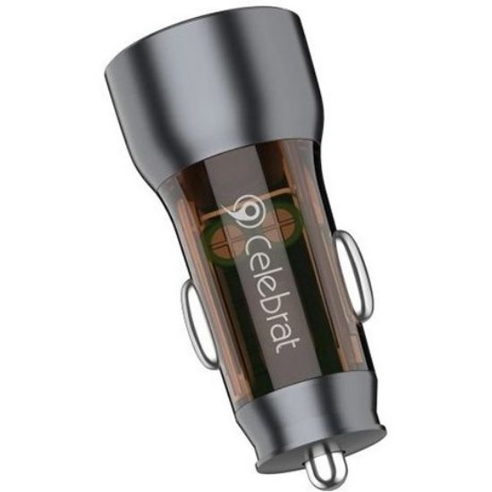تصویر  شارژر فندکی مخصوص آیفون برند سلبریت مدل CELEBRAT CC09 فست شارژ 43 watt اورجینال