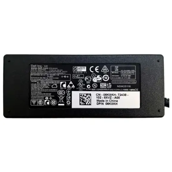 قیمت وخرید شارژر لپ تاپ دل 19.5 ولت 4.62 آمپر مدل DA90PM سایز 5.0*7.4